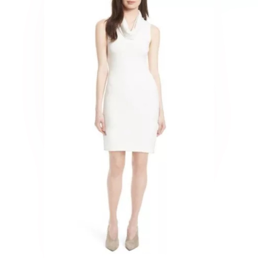Alice + Olivia Cowl Neck Sleeveless Sweater Dress
